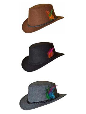 Men's Traditional Bavarian Hat  German Oktoberfest Hat